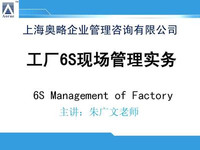 工廠6S現(xiàn)場(chǎng)管理實(shí)務(wù)——個(gè)人精益管理與企業(yè)管理咨詢的協(xié)同之道